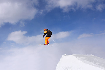 Image showing Extreme Jumping skier 