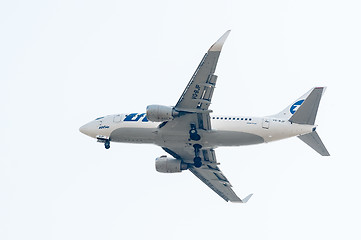 Image showing Flying Boeing 737-524 of Utair company