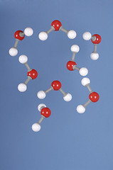 Image showing H2O Water Molecules Falling