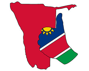 Image showing Namibia hand signal