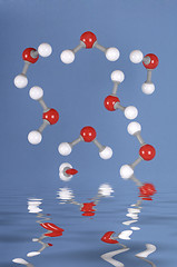 Image showing H2O Water Molecule Rain