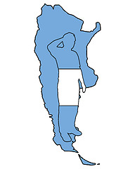 Image showing Argentinian salute