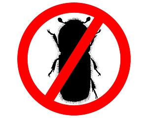 Image showing Bark-beetle prohibition sign