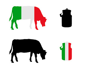 Image showing Italian milk cow