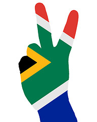 Image showing South African finger signal