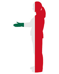 Image showing Mexican handshake