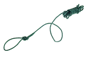 Image showing Green nylon rope

