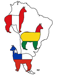 Image showing Alpaca flags