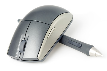 Image showing Wireless mouse and digital pen

