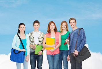 Image showing group of smiling students standing