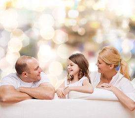 Image showing happy family at home