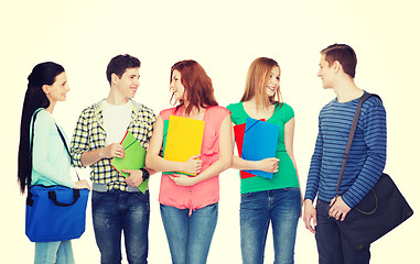 Image showing group of smiling students standing