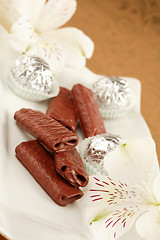 Image showing Sweet chocolate rolls