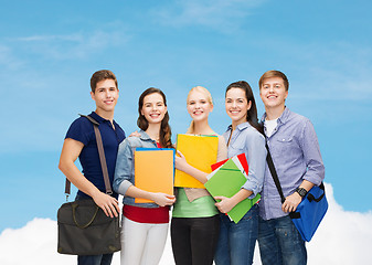 Image showing group of smiling students standing