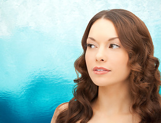 Image showing beautiful young woman face