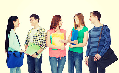 Image showing group of smiling students standing