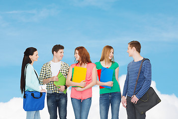 Image showing group of smiling students standing