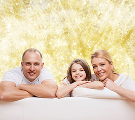 Image showing happy family at home