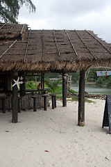 Image showing beach bar vertical