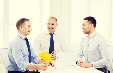 Image showing happy team of architects and designers in office