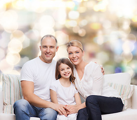 Image showing happy family at home