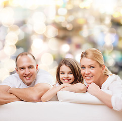 Image showing happy family at home