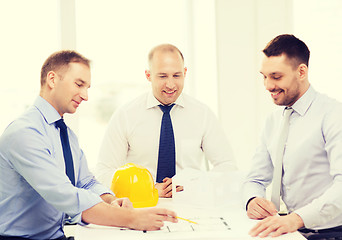 Image showing happy team of architects and designers in office