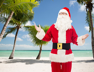 Image showing man in costume of santa claus