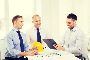 Image showing happy team of architects and designers in office