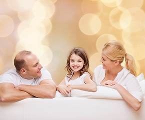 Image showing happy family at home