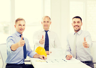 Image showing happy team of architects and designers in office