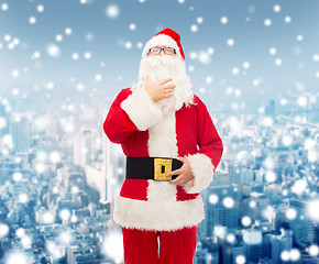 Image showing man in costume of santa claus