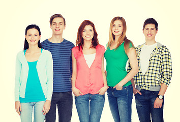 Image showing group of smiling students standing