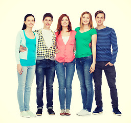 Image showing group of smiling students standing