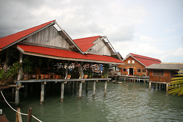 Image showing floating restaurant