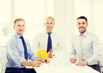 Image showing happy team of architects and designers in office