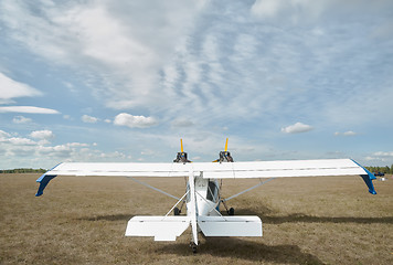 Image showing Hydroplane SK-12 Orion on little airport