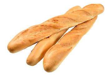 Image showing Three French baguette