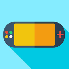 Image showing Modern flat design concept icon video game consoles. Vector illu