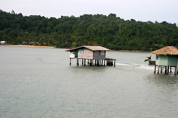 Image showing floating house