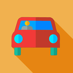 Image showing Modern flat design concept icon car. Vector illustration.