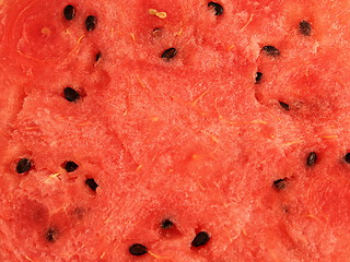 Image showing Sliced ripe watermelon isolated on white background