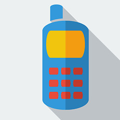 Image showing Modern flat design concept icon smart phone. Vector illustration