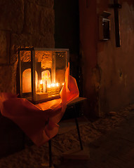 Image showing Chanuka lights in Jerusalem