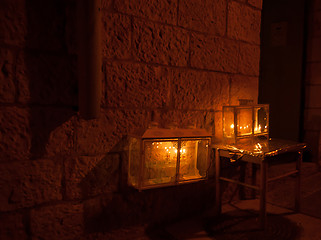 Image showing Chanuka lights in Jerusalem