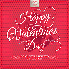 Image showing Happy Valentine's Day - Lettering. EPS 10