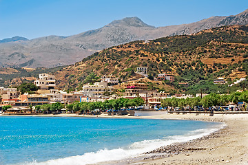 Image showing Landscape with sea views. The Island Of Crete, Greece.