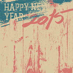 Image showing 2015 New Year background retro styled