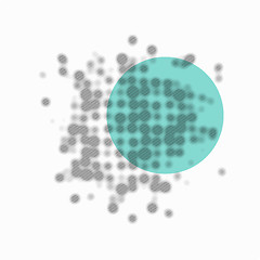 Image showing Science Abstract Background with Blurred Dots Composition
