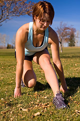 Image showing Hamstring stretch